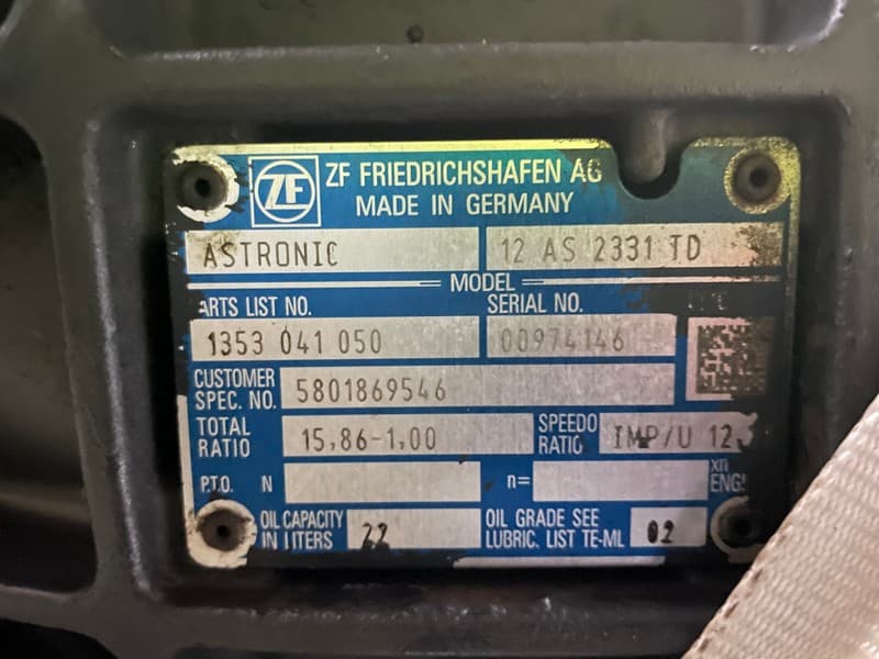 CUTIE DE VITEZE IVECO 5801869546 AUTOMATA CU RETARDER 12 AS 2331 TD R=15,86-1,00 – imagine 5