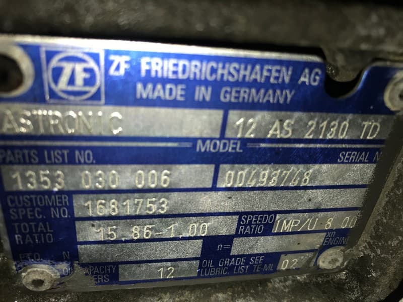 DAF 1681753 AUTOMATA VÁLTÓ 12 AS 2130 TD R=15,86-1,00 – 3. kép
