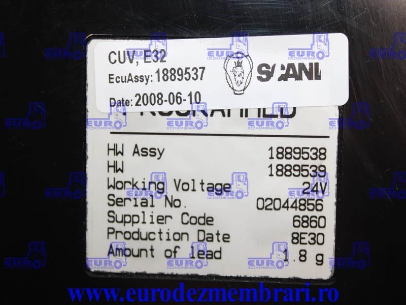 CALCULATOR CUV SCANIA 1889537, 1880408, 1903132, 1930222, 1943618, 1943668 – imagine 3