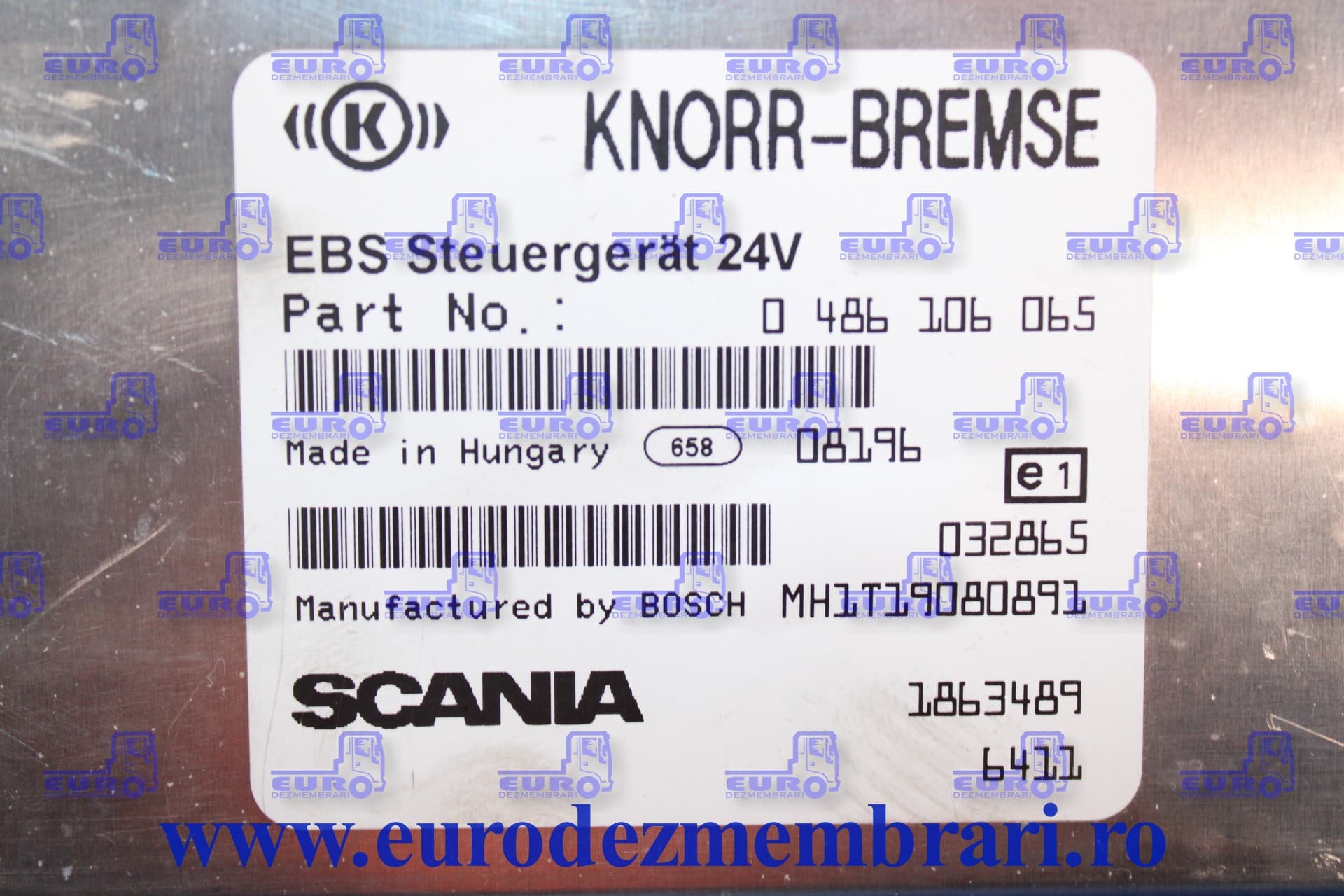 CALCULATOR EBS SCANIA 1863489, 1879265, 1888379, 1936733, 1944770, 2029183 – imagine 3