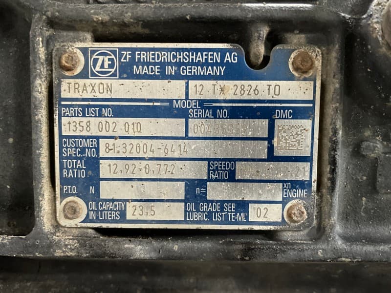 MAN 81.32004.6414 GEARBOX AUTOMATIC 12 TX 2826 TO R=12,92-0,772 + HYDRODRIVE PUMP 81.67501.6098 – image 5