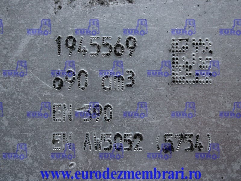 ÜZEMANYAGTARTÁLY DAF 690L L=198 CM L=68 CM H=63 CM XF106, 1945569 – 5. kép