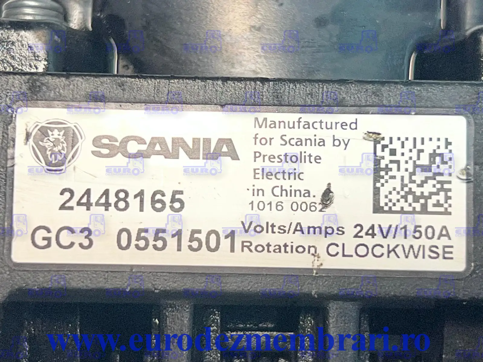 ALTERNÁTOR SCANIA R 2448165, 2572595, 2853478, 2853484, 2905970, 2905977, 2920858, 3138003, 3139612, 3140940, 3138003 – 3. kép