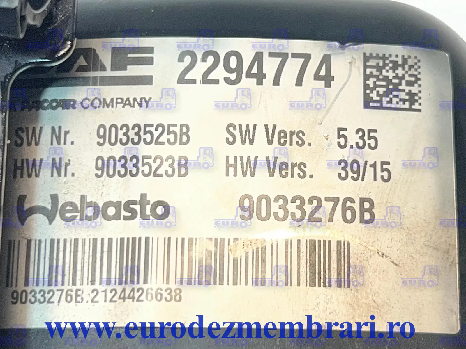 PARKING HEATER DAF XF106 2294774, 2020447, 2422240, 2490550 – image 3