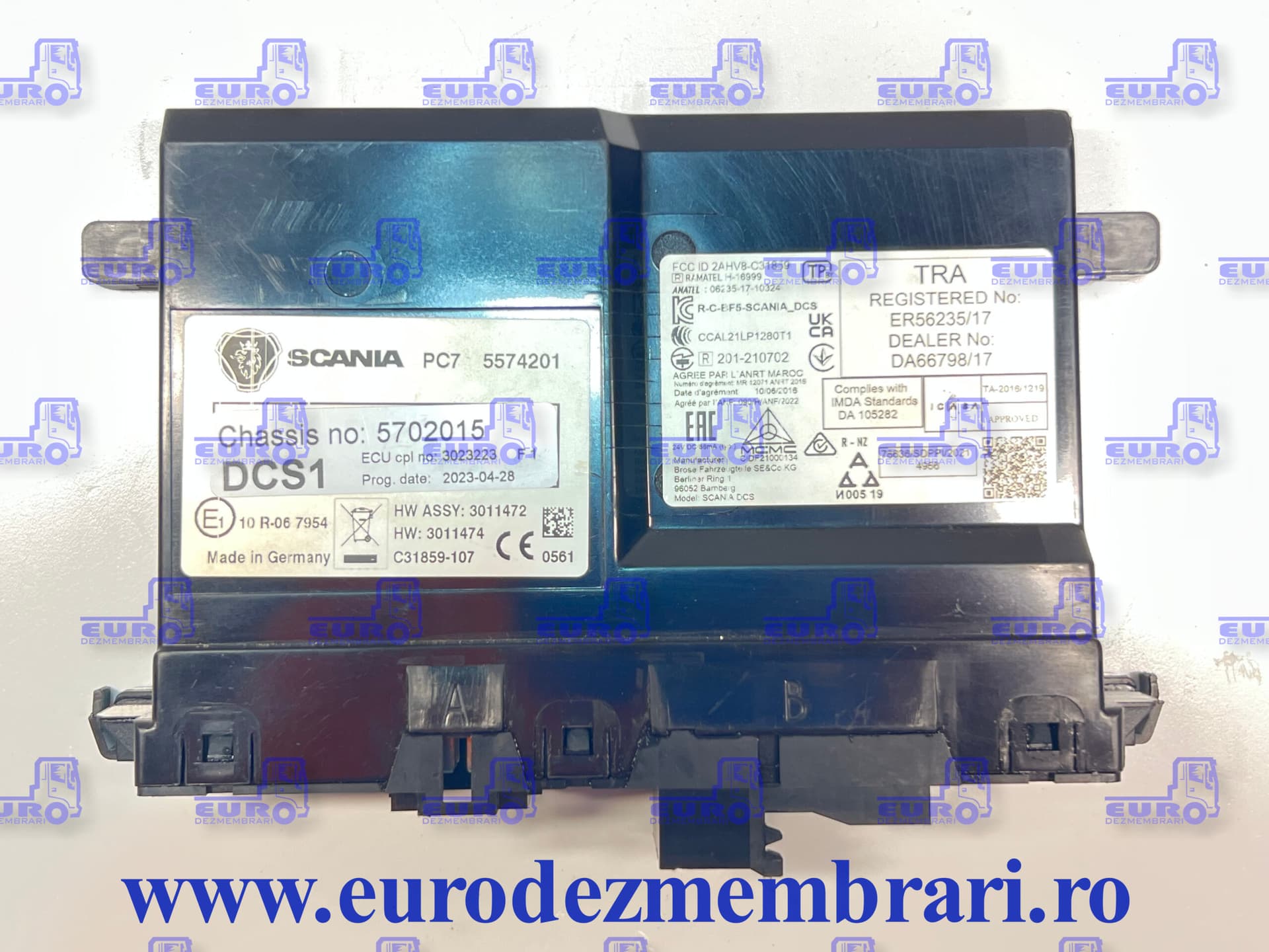 AJTÓ DCS VEZÉRLŐEGYSÉG SCANIA NGS 3023223 3100626, 2484700, 2595928, 2713345, 2718143, 2777641, 2807499, 2902723, 2988710, 2988711, 3023222