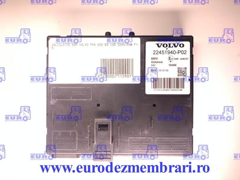BBM VEZÉRLŐEGYSÉG VOLVO FH4 6X2 22451940, 21752755, 21939096, 22148841