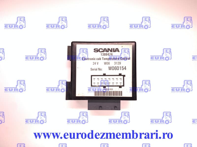 FÜLKE HŐMÉRSÉKLET VEZÉRLŐEGYSÉG SCANIA 1386474, 1425069, 1435650, 1521305, 1532526